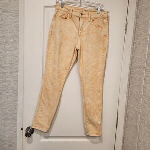 Universal Thread Women's Tangerine Acid Wash High Rise Skinny Jeans Size 28R Euc